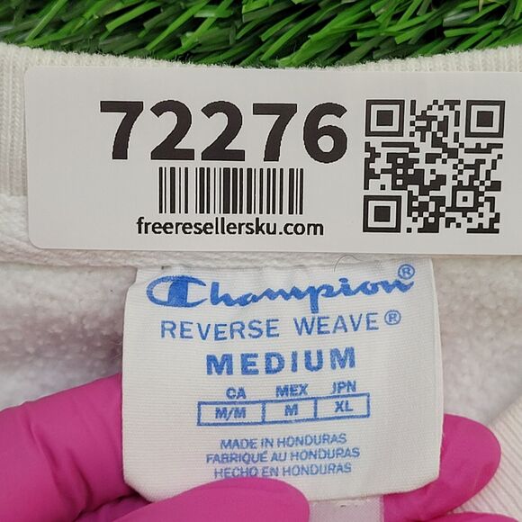 Vintage Y2K Champion Big-C Logo Sweatshirt M 22x24 Baggy - Picture 8 of 16